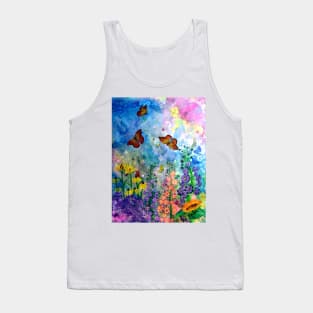 Butterfly Garden (rectangle) Tank Top